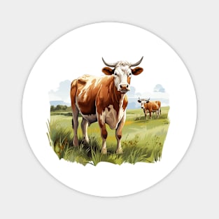 Farm Cow Art Magnet